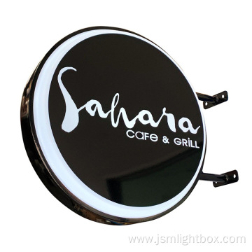 Outdoor Waterproof Round Vacuum LED Logo Signage